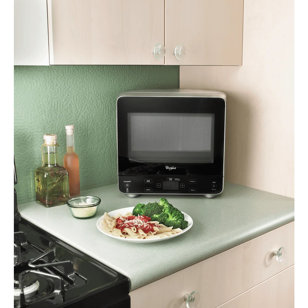 Countertop Microwave Stainless Look 0.5 Cu Ft 7k