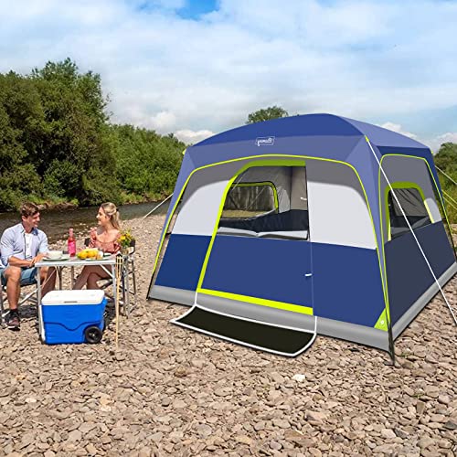 6-Person Instant Cabin Tent Windproof Easy Setup a7