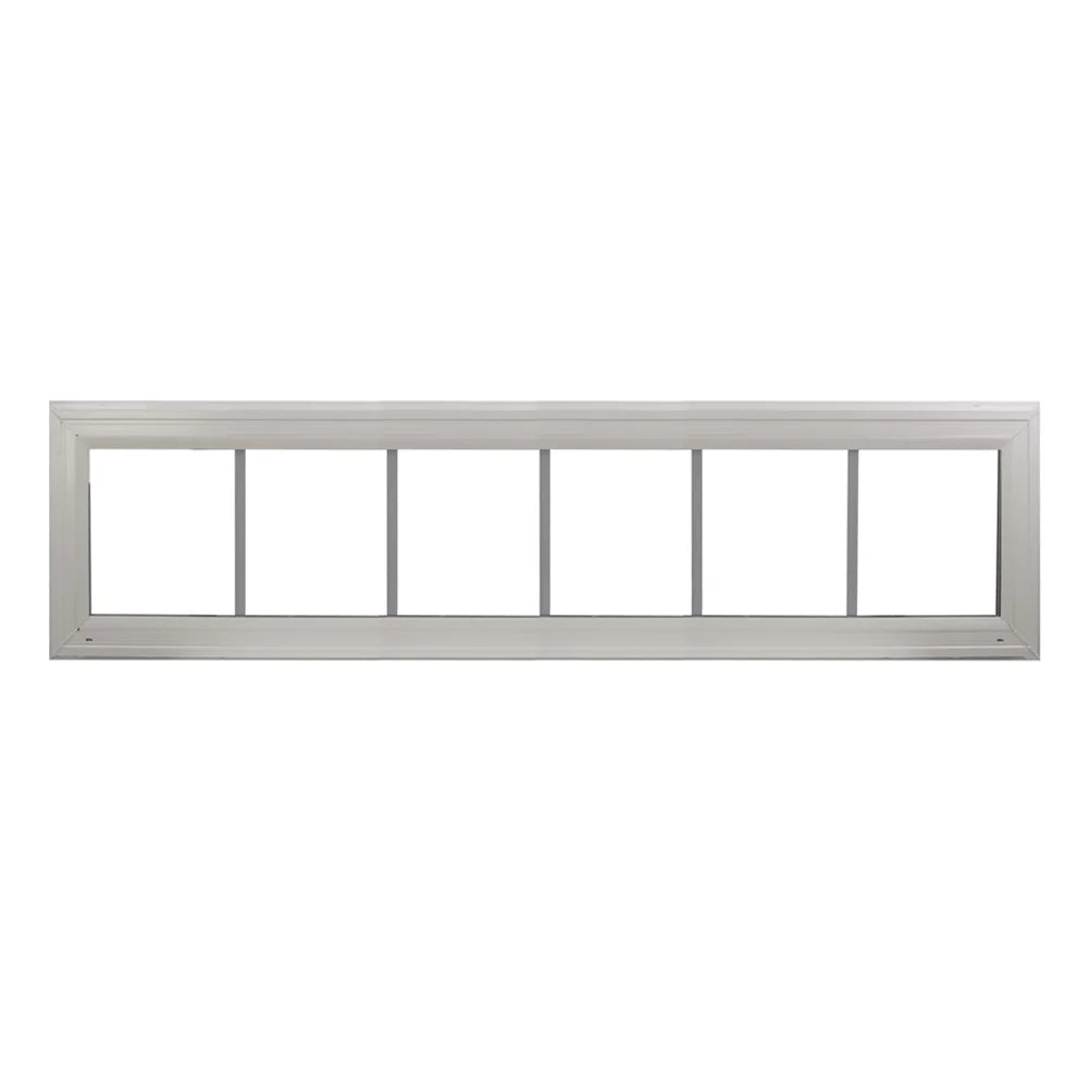 Double Pane Transom Window 72" x 12" Picture Window with Grids Argon Gass Low-E Window