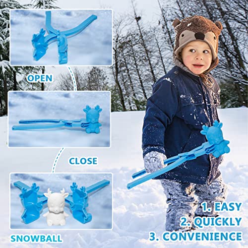 Snowball Maker Clip with Handle for Kids Winter Outdoor Toys D7k