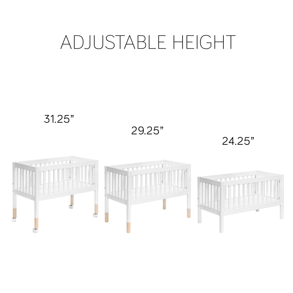 Portable Bassinet White Washed Natural k7