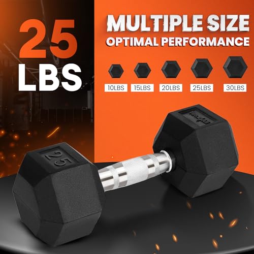 Chrome Hex Dumbbells 5-50 LBS Single a7