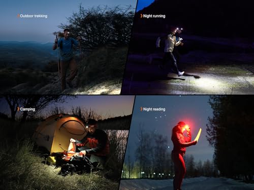 Rechargeable LED Trail Running Headlamp with USB Cable k7