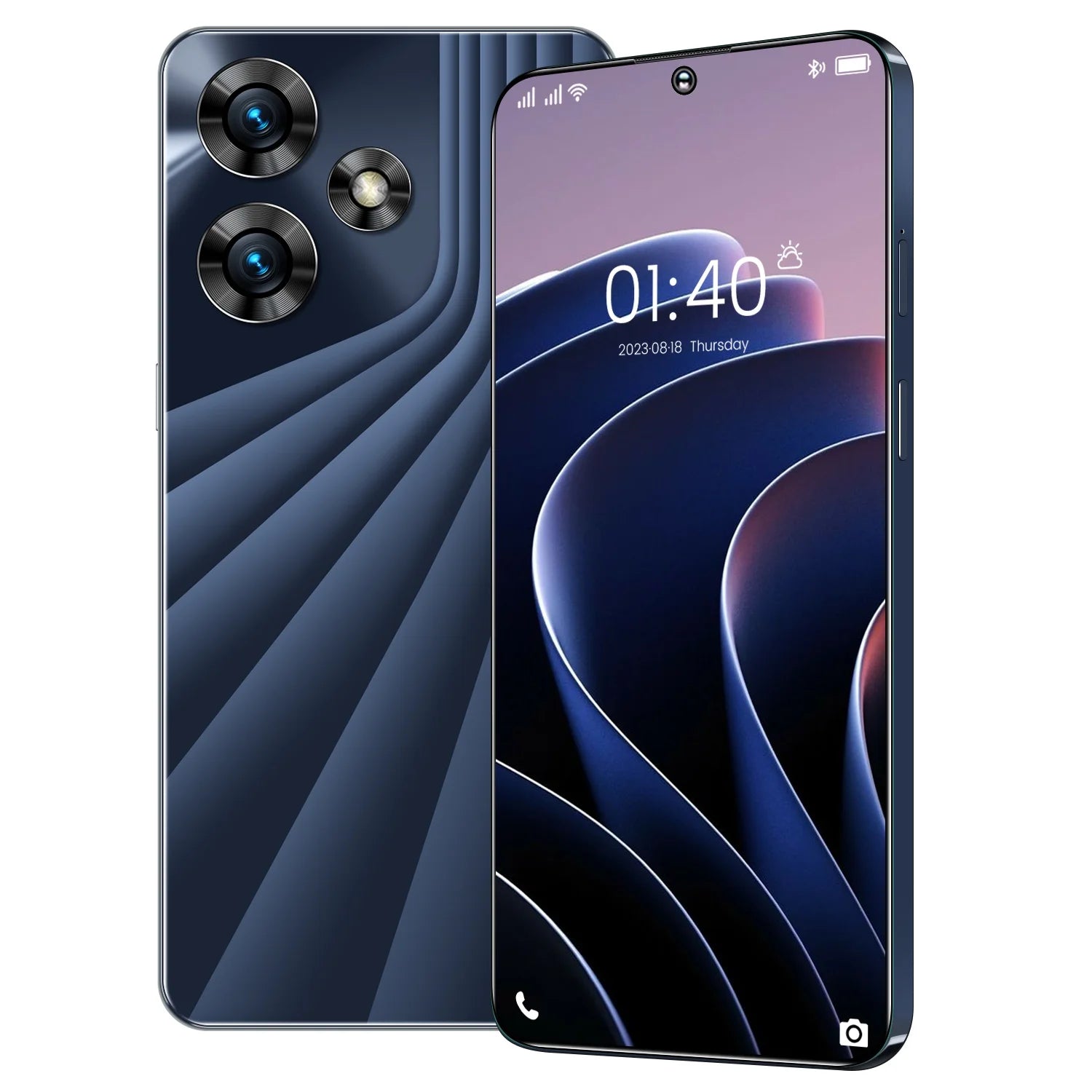 T-Mobile Unlocked Android Phones, Chycet 6.52" Unlocked Cell Phones 4G Dual Sim Smartphone | 13MP + 5MP Camera | Facing Unlocking Mobile Phones| Black