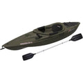 Sun Dolphin Excursion 10 Ss Sit-in Angler Kayak Olive, Paddle Included - Radiant Selections