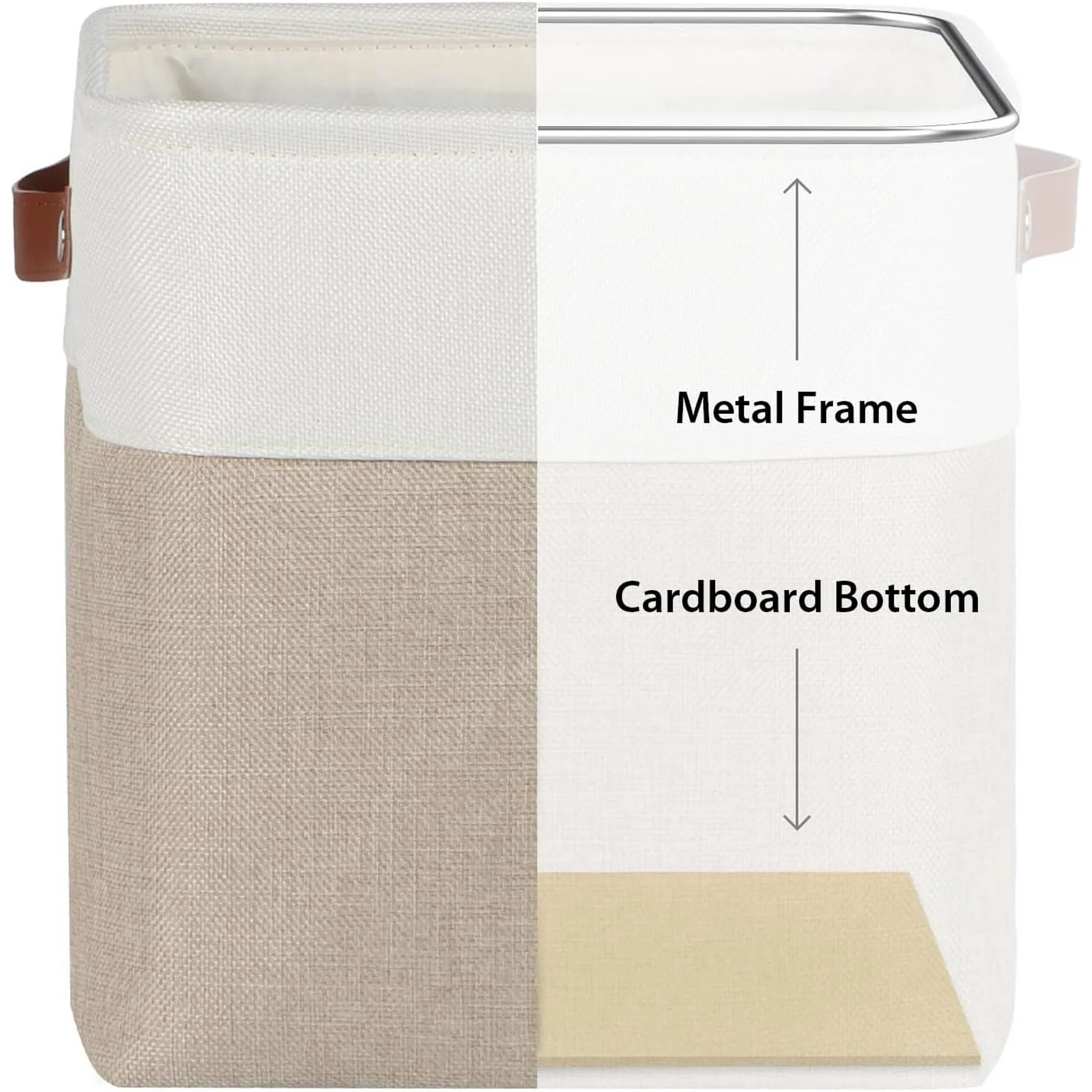 Collapsible Fabric Storage Bins with Handles, Set of 6 7k