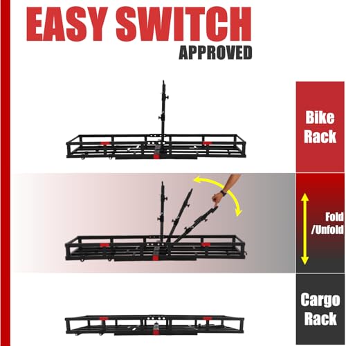 Bike Rack for 2 Ebikes, Heavy-Duty, 2" Receiver A7k