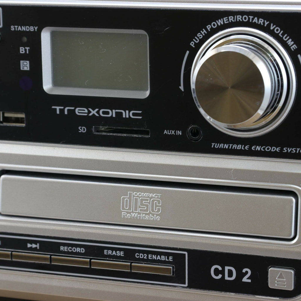 Turntable with CD Player and Cassette Player k7