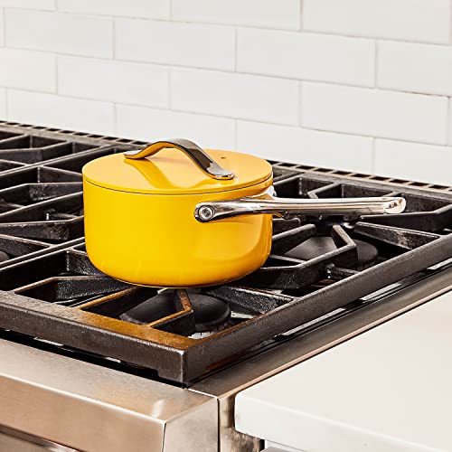Ceramic Sauce Pan with Lid 3 qt A7