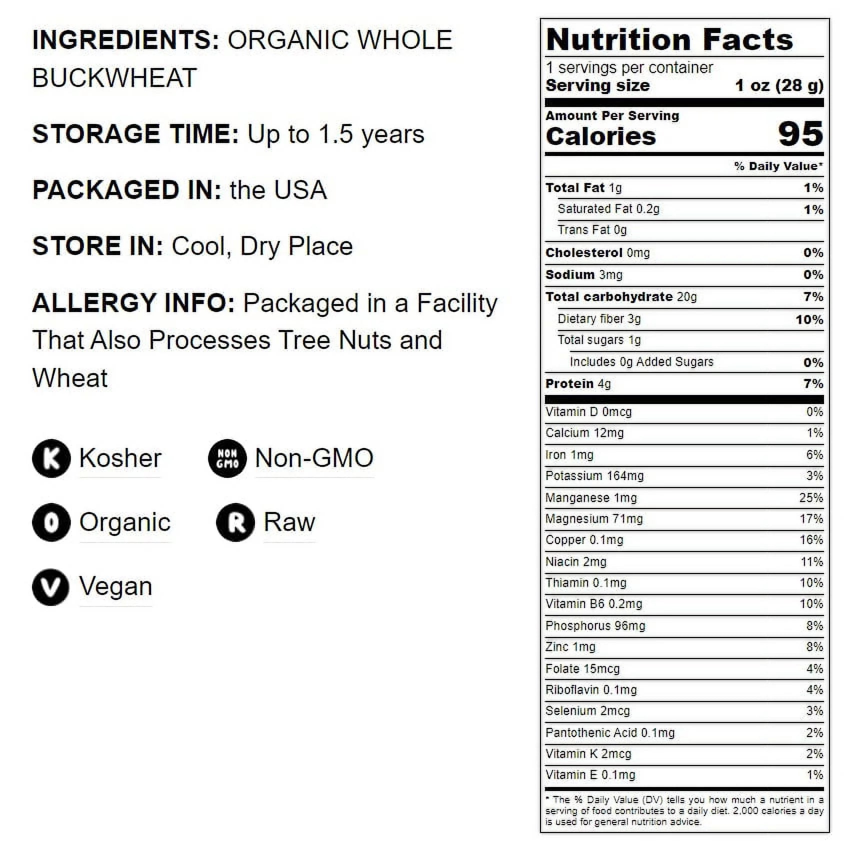 Organic Buckwheat Flour 25 lb a7