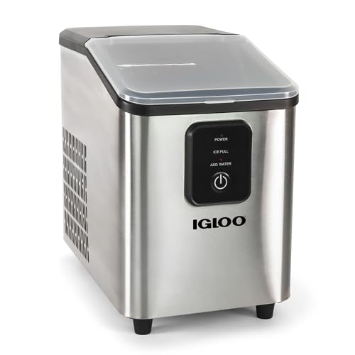 Electric Countertop Ice Maker Machine Portable 33lbs 24h Stainless Steel A7