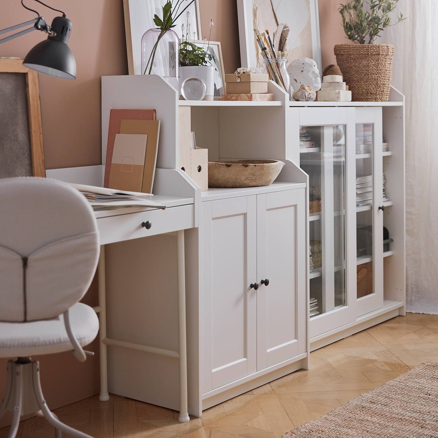 Cabinet with 2 Doors, White 7k