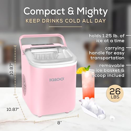 Electric Countertop Ice Maker Machine Portable 33lbs 24h Stainless Steel A7