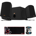 Klipsch 1011400 ProMedia 2.1 THX Certified Speaker System with 2 Speakers and Subwoofer, Black Bundle with 2 YR CPS Enhanced Protection Pack & Large Extended Pro Gaming Mouse Pad - Curated Treasures Market