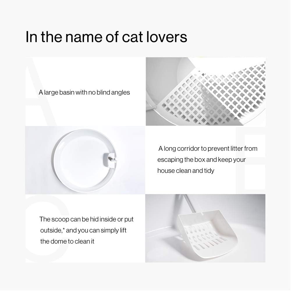 Cat Litter Box Dome Extra Large Modern Minimalist A7