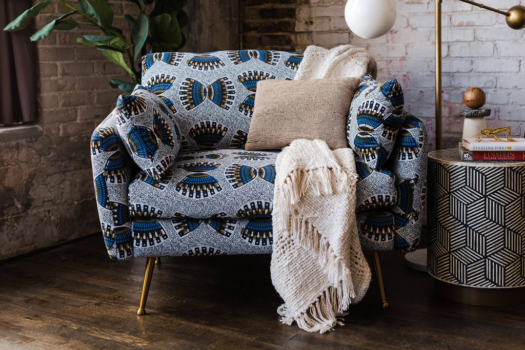 Modern Armchair Ankara Velvet Gold k7
