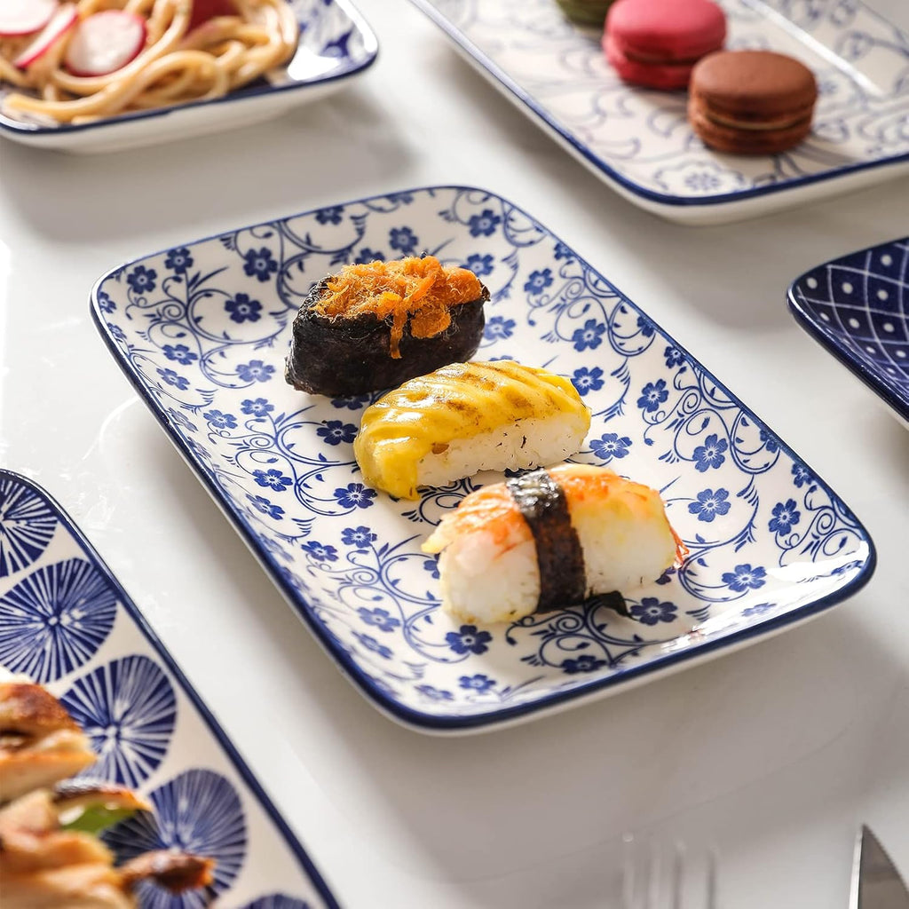 Ceramic Dinnerware Set for 4 with Salad Plates v7