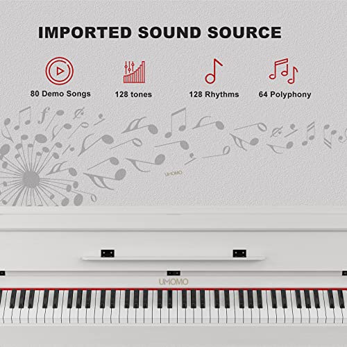 Weighted Digital Piano with Bench and USB MIDI k7