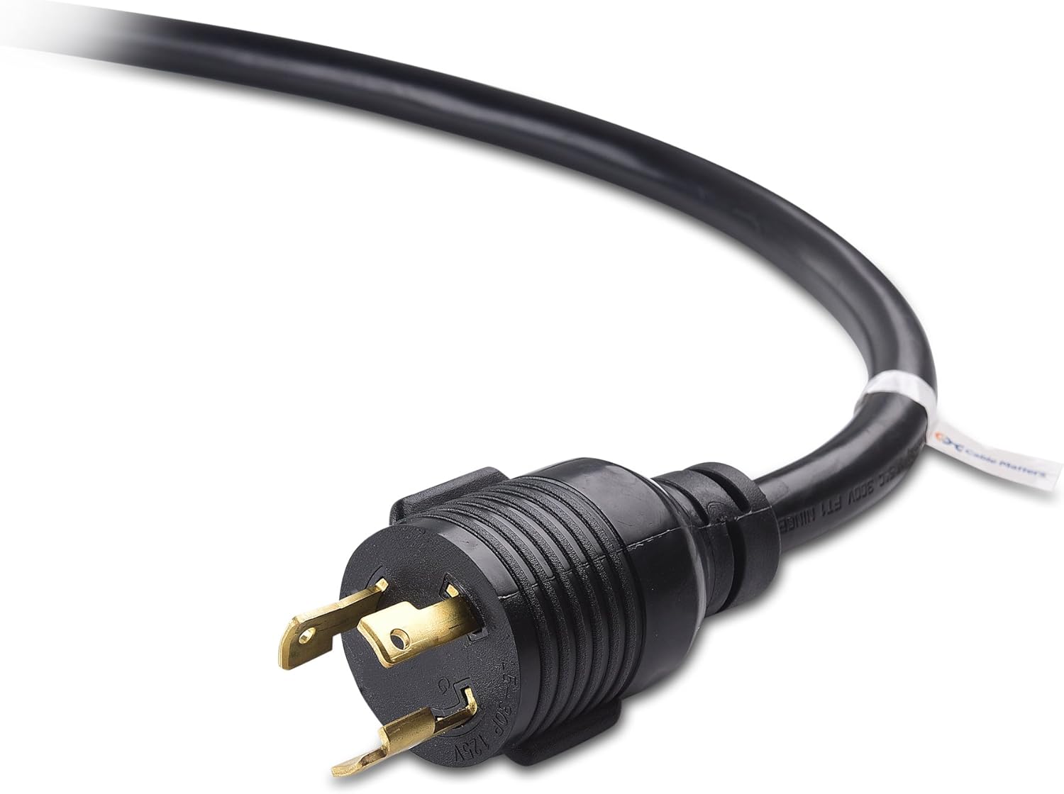30 Amp Locking Generator Extension Cord 25 ft with Carry Strap k7