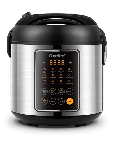 Compact Rice Cooker 6-in-1 Stainless Steel Multi Cooker 2QT A7