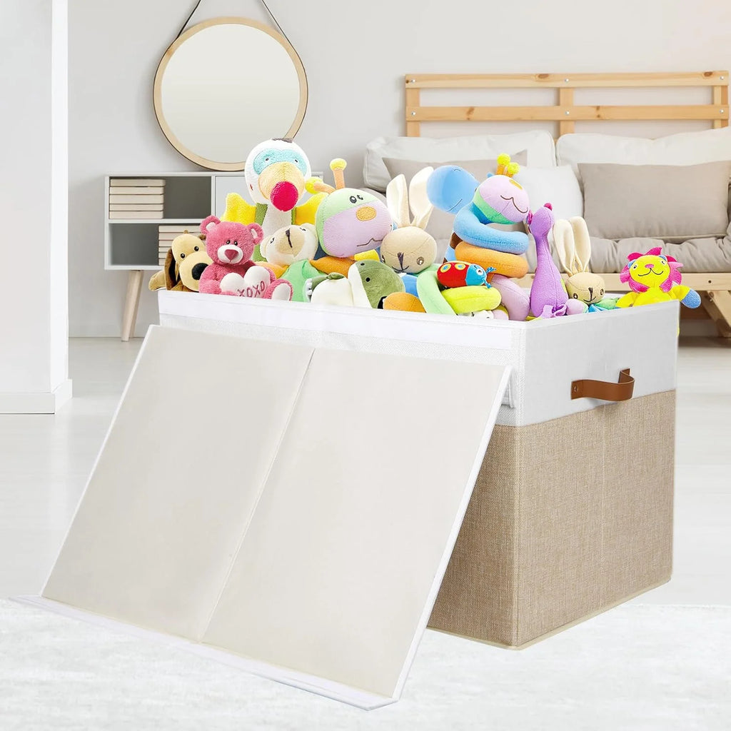 Extra Large Toy Storage Box with Lid and Dividers a7