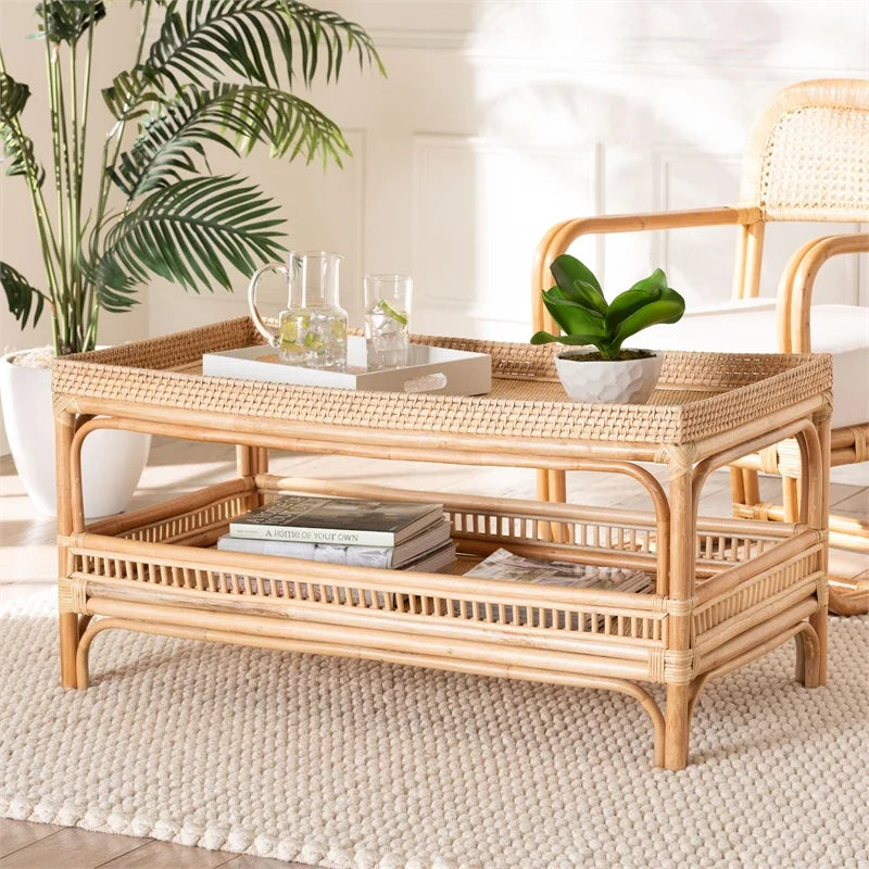 Rattan Coffee Table Bo7