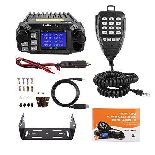 Dual Band Quad-Standby Mini Mobile Radio 25W Vehicle Transceiver 7k