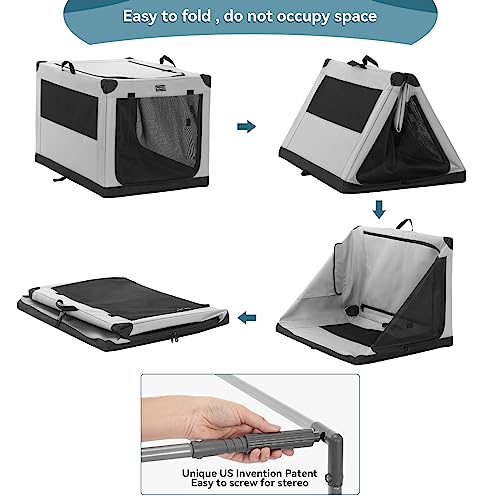 Dog Crate 26 Inch Indoor Portable Kennel a7