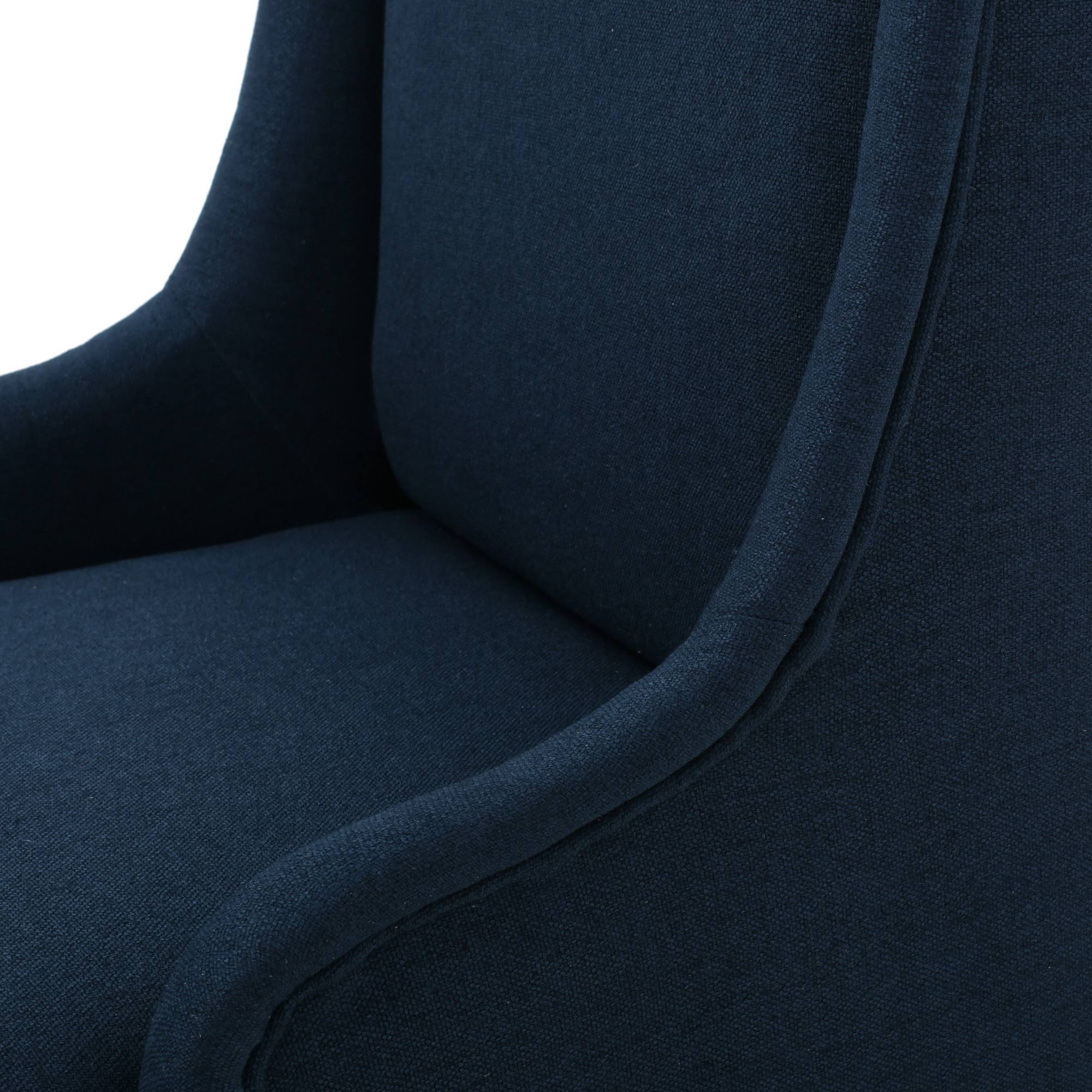 Fabric Dining Chair Dark Blue k7