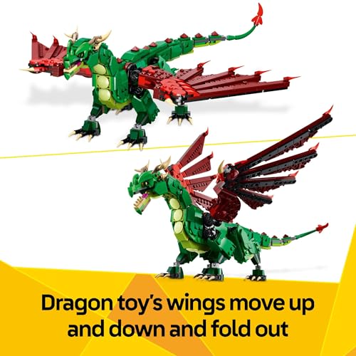 Medieval Dragon Building Toy 3in1 Fantasy Set k7