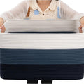 Storage Basket, Woven Baskets for Storage, Cotton Rope Basket for toys,Towel Baskets for Bathroom