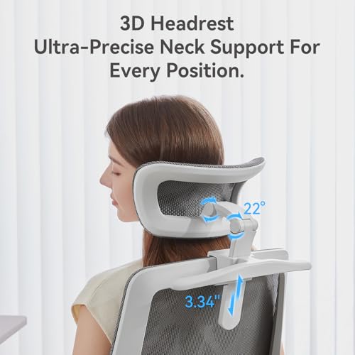 Ergonomic Office Chair with Flip-up Armrests and Lumbar Support K7