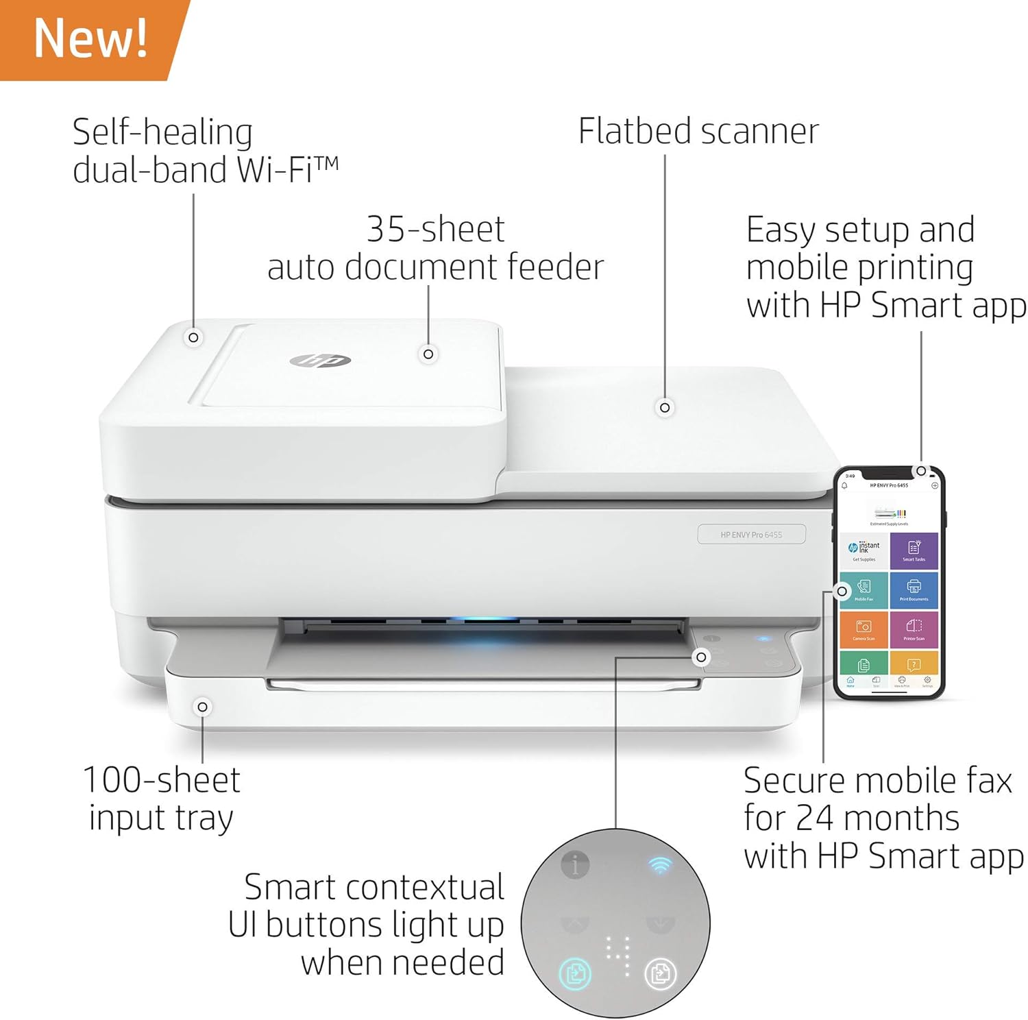 Wireless All-in-One Printer with Scan Copy ADF 7k