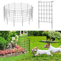 12 Pack Decorative Garden Fence Panels 24 in (H) x 13 ft (L) Metal Wire Border Animal Barrier, No Dig Fencing for Patio Yard Landscape Flower Bed Outdoor Decor