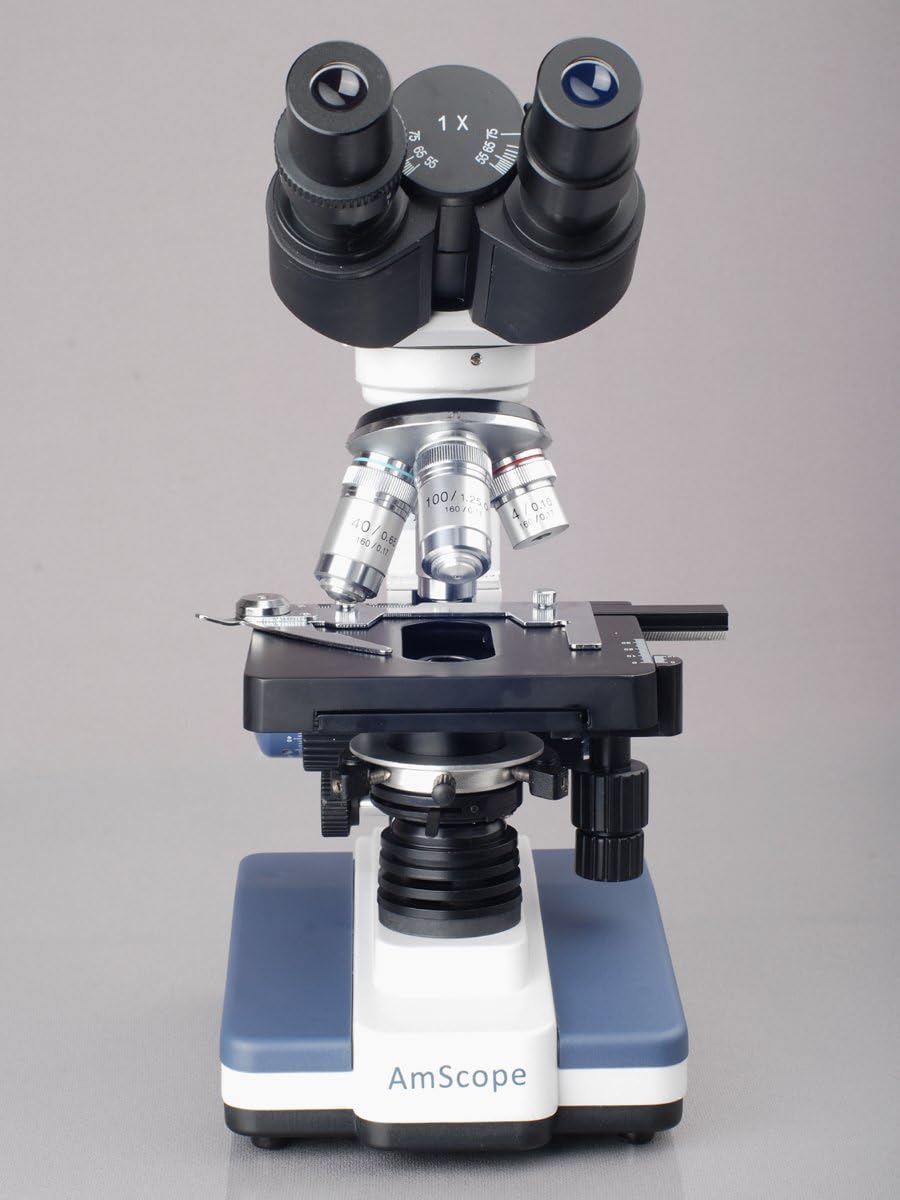 Binocular Compound Microscope 40X-2500X LED k7