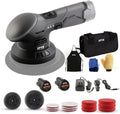 Cordless Car Buffer Polisher, SPTA Polisher with 2Pcs 12V Lithium Rechargeable Battery Brushless Polisher with Variable Speed, 2.0Ah Portable Buffer Polishing Pads Kit For Buffing/Polishing/sanding
