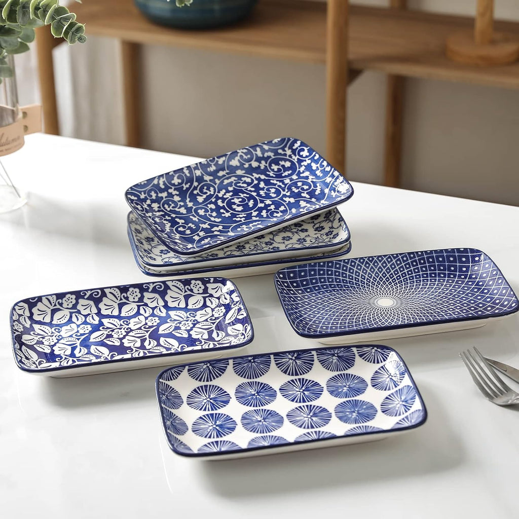 Ceramic Dinnerware Set for 4 with Salad Plates v7