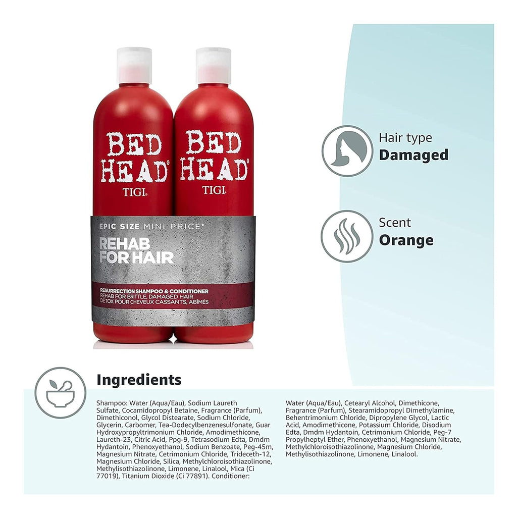 Damaged Hair Shampoo and Conditioner Set 25.36 oz 2ct k7