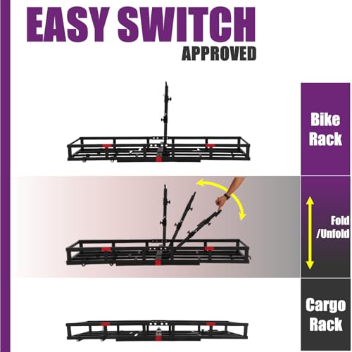 Bike Rack for 2 Ebikes, Heavy-Duty, 2" Receiver A7k