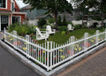 Zippity Outdoor Products Washington Vinyl No-Dig Picket Fence Kit - 2 Pack (30in H x 42in W) - Radiant Selections