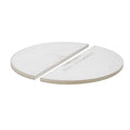 Kamado Joe Indirect Cooking Half-Moon Ceramic Heat Deflector Plates for Big Joe Charcoal Grill and Smokers in White 2-Pack, Model BJ-HDP