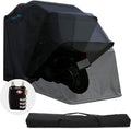 Quictent Heavy Duty Motorcycle Shelter Shed Cover Storage Garage Tent with TSA Code Lock & Carry Bag, Large Size
