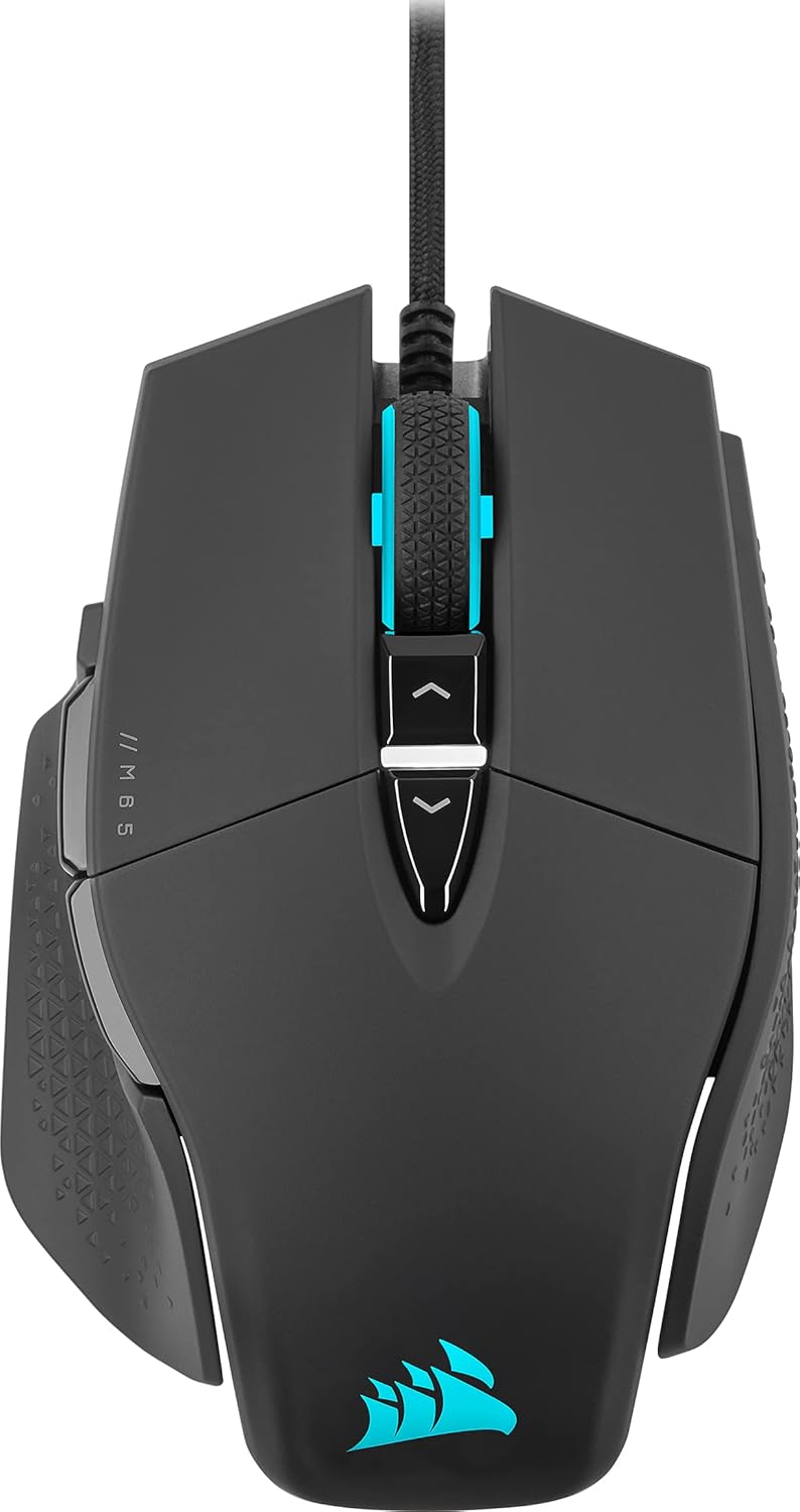 Gaming Mouse Wired 18000 DPI Adjustable Weight Black k7