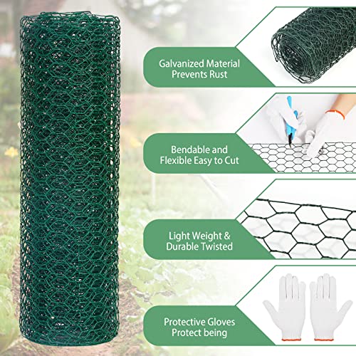 Chicken Wire Mesh for Garden Poultry 13.78 x 236 Inch a7