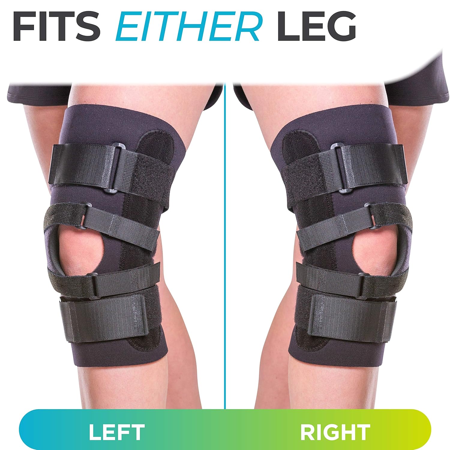 Knee Brace with Patellar Stabilizer Support Straps L7
