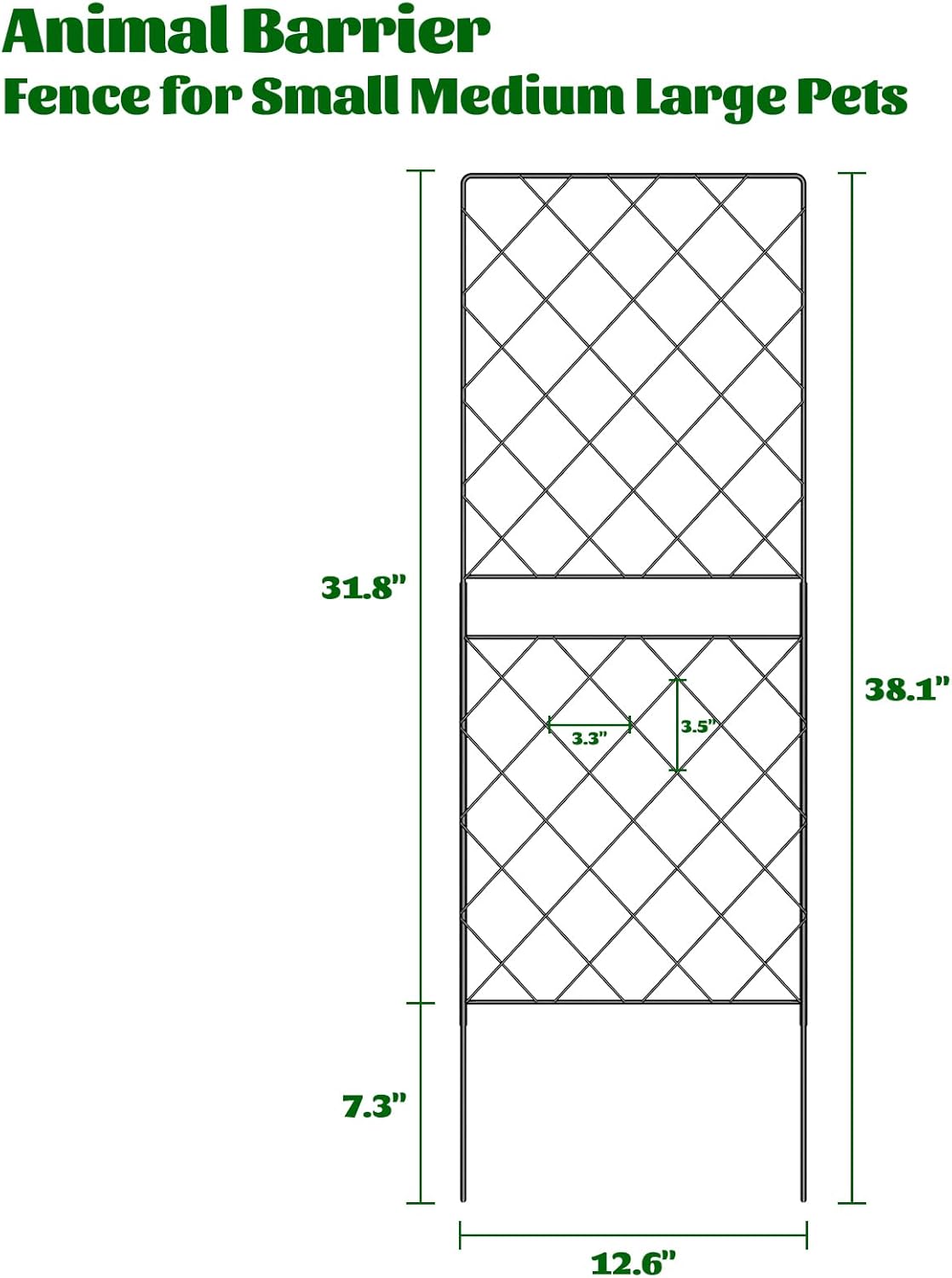 Decorative Garden Fence 10 Panels Rustproof Metal Border a7