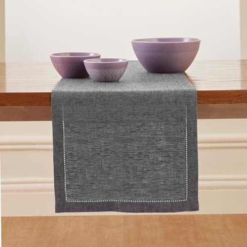 Linen Chambray Table Runner 120 Inches x7
