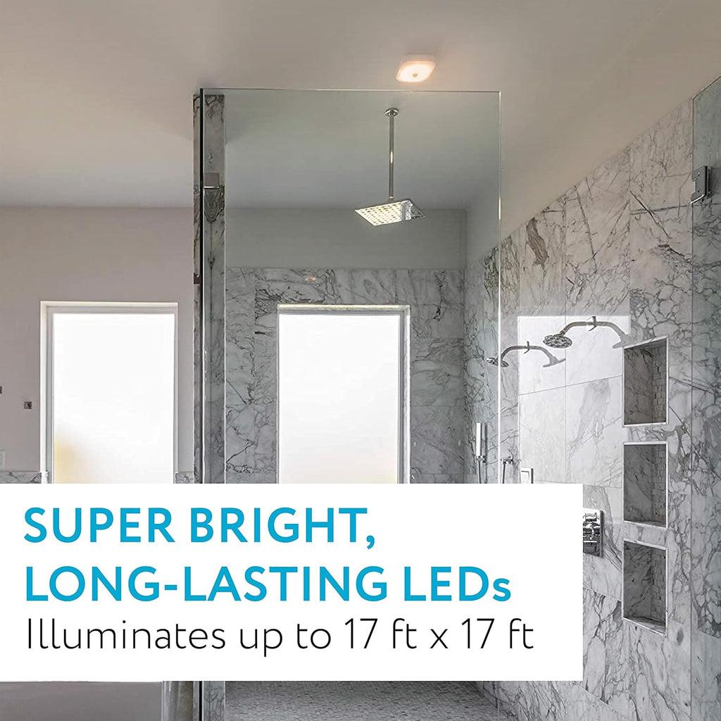 Wireless Motion Sensor LED Ceiling Light, Battery-Operated Indoor Outdoor A7