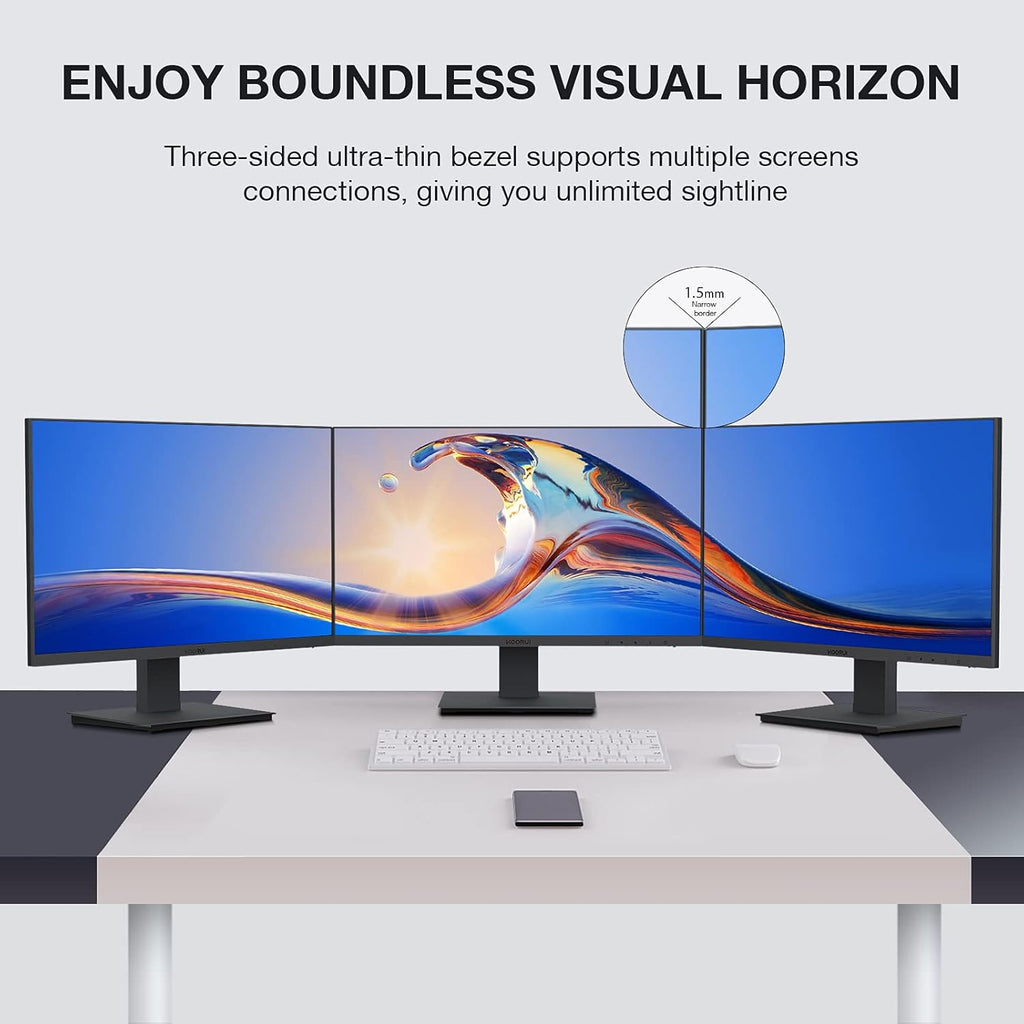 24 inch IPS FHD Monitor 75Hz HDMI VGA Black a7