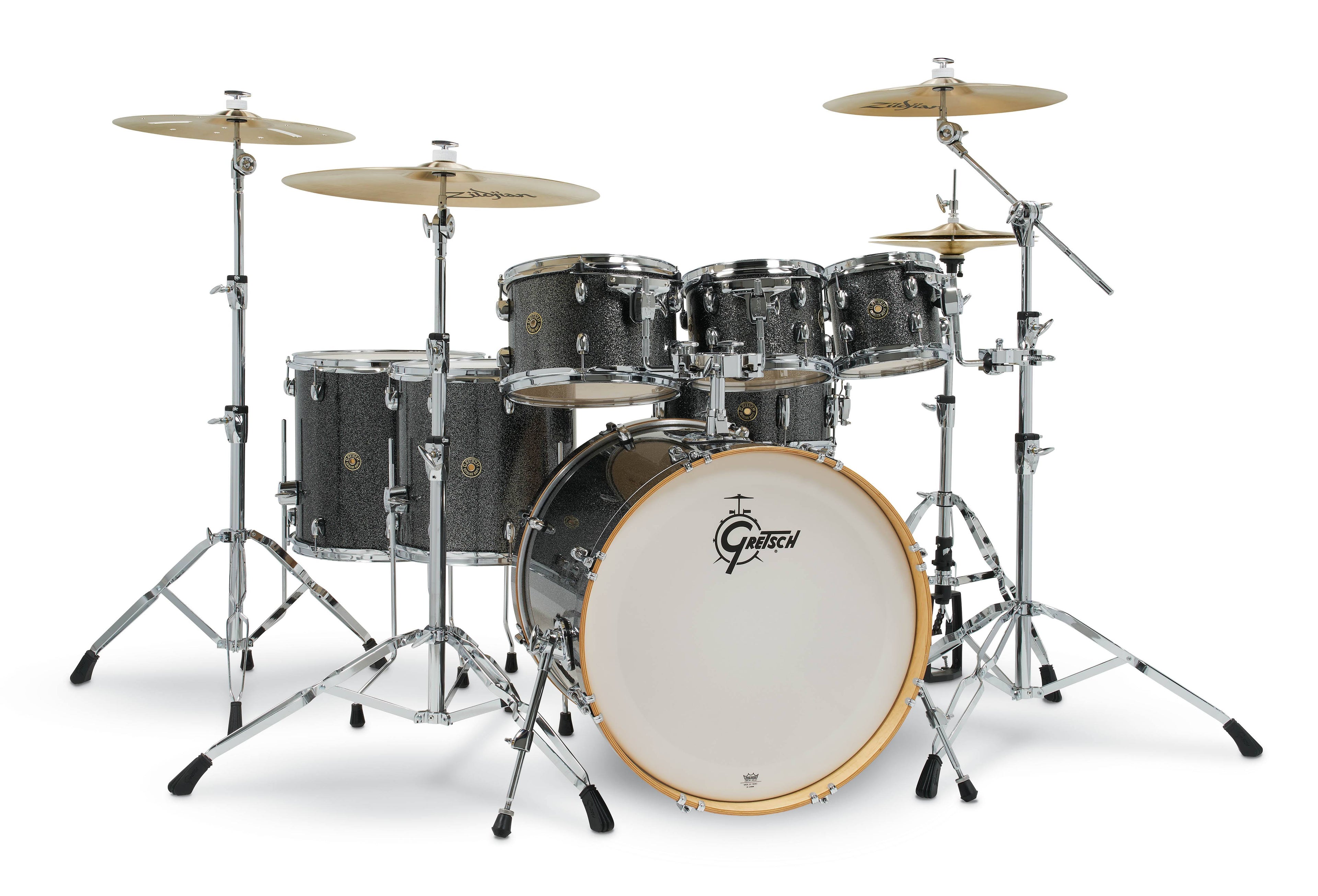 Gretsch Drums Catalina Maple 6-Piece Shell Pack with Free 8 in. Tom Black Stardust
